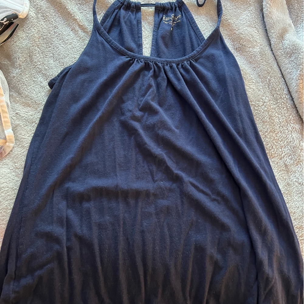 Lilly Pulitzer Navy Halter with adjustable straps